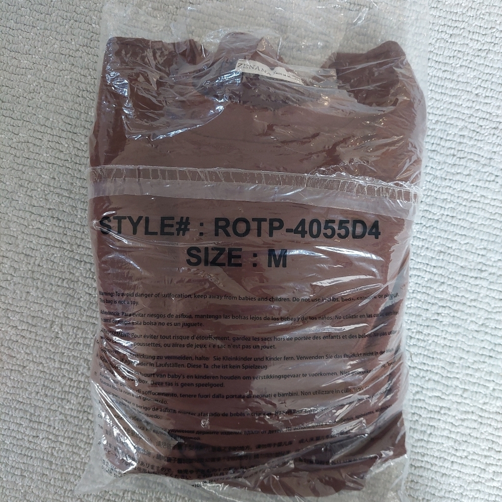 Zenana Chocolate Brown Wide Leg Lounge Set - Picture 10 of 12